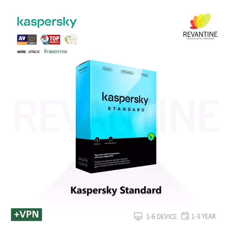 Kaspersky Standard 1-6 PC 1-3 Tahun