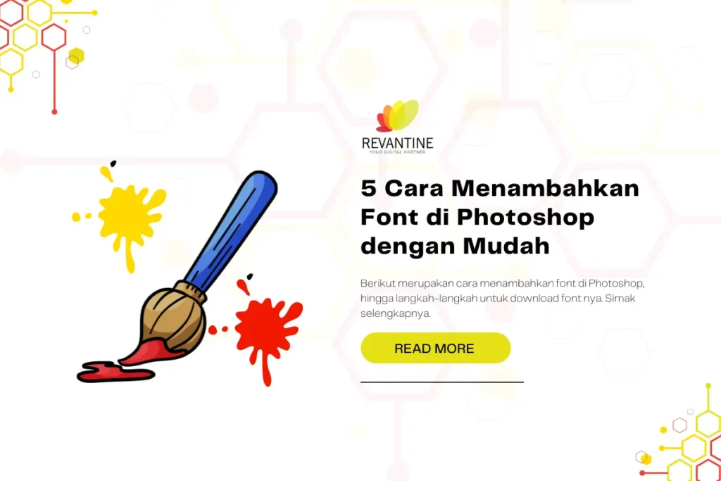 cara menambahkan font di photoshop