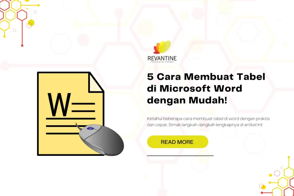 Cara membuat tabel di microsoft word